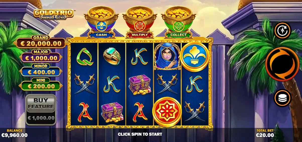 Gold Trio: Sinbad's Riches Slot